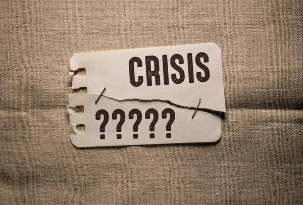 Primer Plano Palabra Crisis Idea Concepto Negocio —  Fotos de Stock