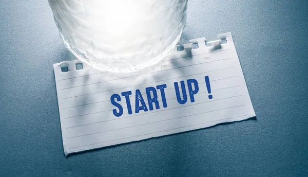 Close Van Start Word Business Concept Idee — Stockfoto