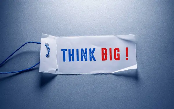 Слова Идеей Think Big Business — стоковое фото