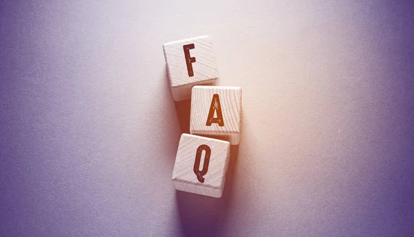 Faq Sözcük Tahta Küpler üzerine Yazıldı