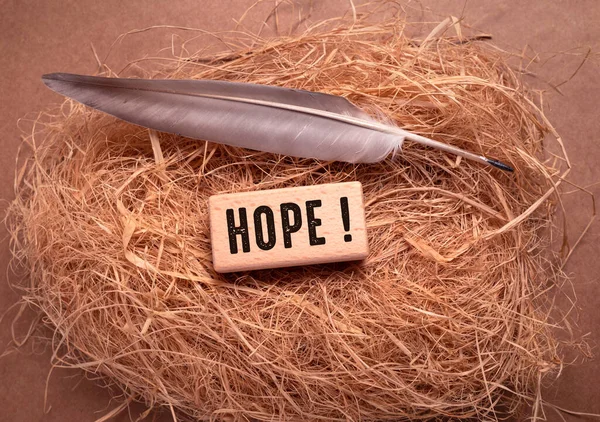 Закрыть Слово Надежды Бизнес Идею — стоковое фото