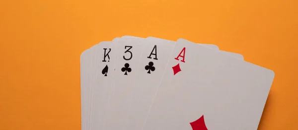 Close Set Playing Cards — Stock Photo, Image