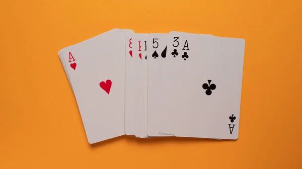Játékkártyák Közelsége — Stock Fotó