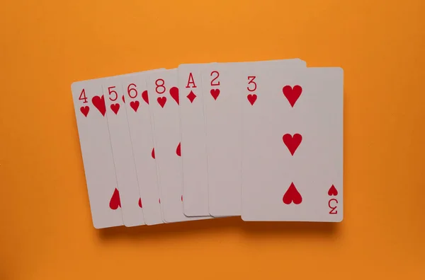 Fechar Jogo Cartas Jogo — Fotografia de Stock