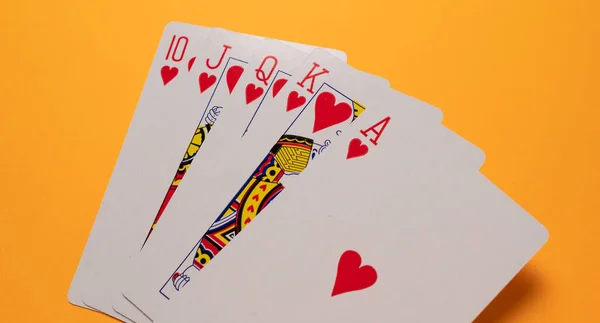 Close Set Playing Cards — Stock Photo, Image