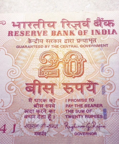 インド通貨ノートのマクロクローズ — ストック写真