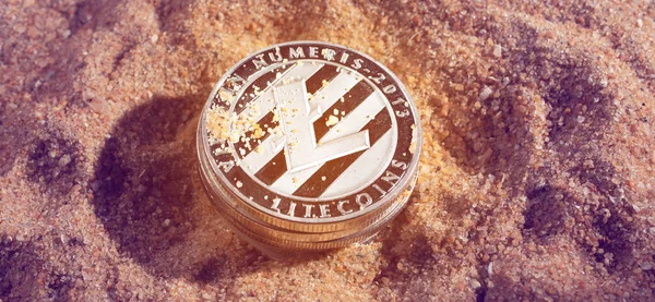 冰岛克朗硬币的宏观照片加密货币硬币 — 图库照片