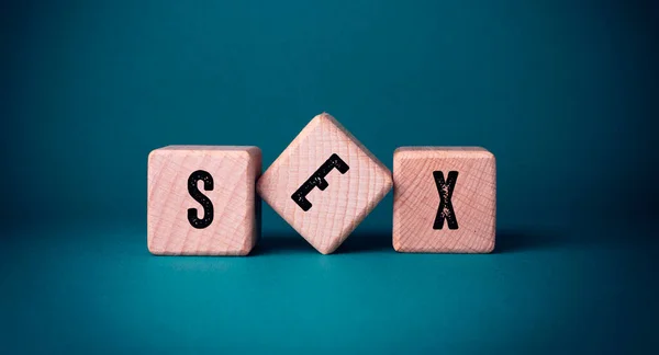 Nahaufnahme Von Sexwörtern Medizinische Konzeptidee — Stockfoto
