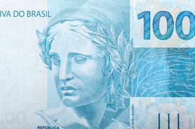 Brezilya banknotunun imajı, ekonomik pazarın sembolü