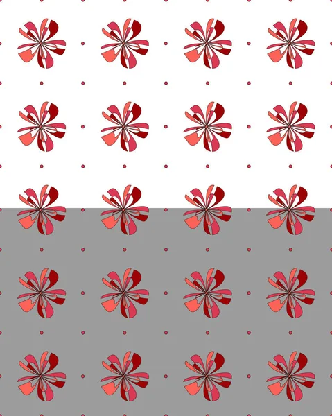 Florales Nahtloses Muster 60Er 70Er Groovige Hippie Grafik Blumen Nettes — Stockvektor