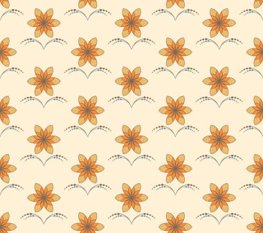 Mandala çiçeğinin pürüzsüz deseni. Etnik boho tarzı süs. Çiçekli kapak tasarımı. Şeffaf arka plan. Vektör illüstrasyonu