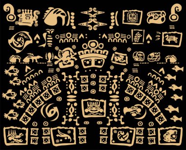 Signs and symbols of the Maya, Aztecs, Toltecs and other ancient peoples of Latin America