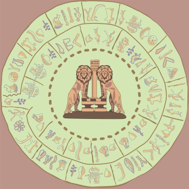 Antik Yunan 'ı koruyan taş aslanlar. Tunç Çağı' nın sonlarındaki Miken medeniyetinin merkezi. Mycenae 'de harap olmuş bir kalede aslan kapısı.