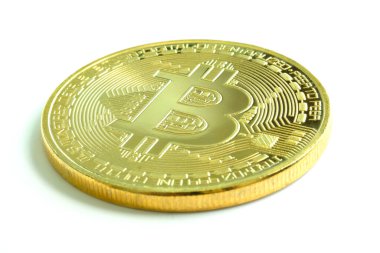 Elektronik dijital para birimi Altın Bitcoin. İş fikirleri ve Finansal Takaslar.
