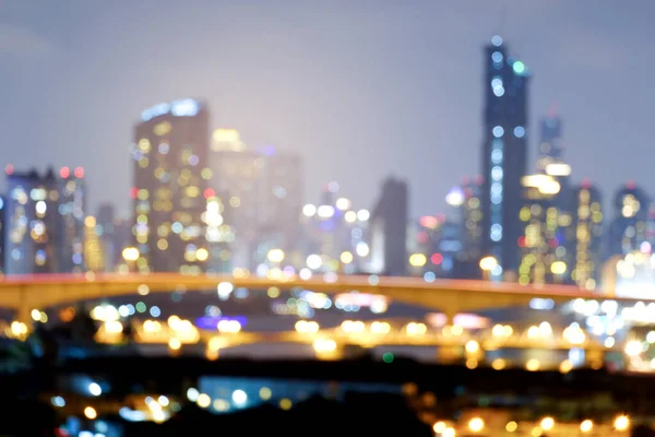 Colorful lights from the capital and City light blur bokeh background.
