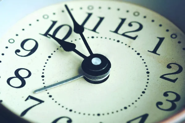 Imagen Del Reloj Despertador Cara Nueve Clock Time Concepto —  Fotos de Stock