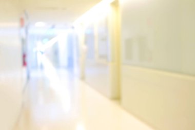 Lüks bir hastanenin bulanık fotoğrafı. Renkli bir geçmiş.