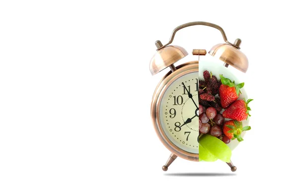 Antichi Aghi Dell Orologio Frutta Sana Concetto Cibo Sano — Foto Stock