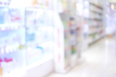 Lüks bir hastanenin bulanık fotoğrafı. Renkli bir geçmiş.