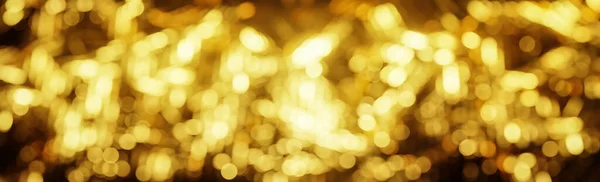 Golden Bokeh Shiny Light Sparkle Glitter Black Background Model Illustration — Stock Photo, Image