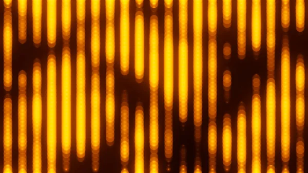 Abstrato Laranja Luzes Bokeh Barra Equalizador Efeito Tecnologia Partículas Superfície — Fotografia de Stock