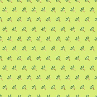 Kusursuz şalgam deseni. Yapraklı İsveç şalgam. İsveçlinin kökü. Düz stil. Kök sebze. Kusursuz bir geçmişi var. Vektör illüstrasyonu açık yeşil arkaplanda izole edildi