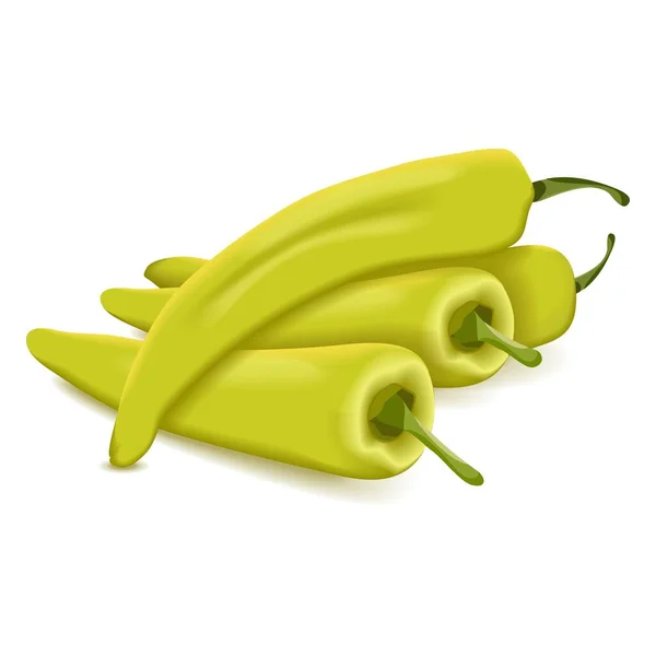 Banana Pepper Banners Flyers Posters Social Media Yellow Wax Pepper — Stock vektor