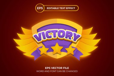 Düzenlenebilir metin efektiyle zafer