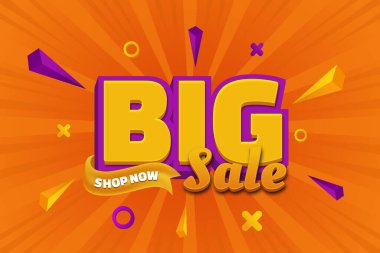 büyük satış afişi şablon tasarımı