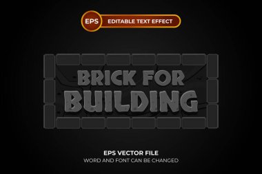 Düzenlenebilir metin efekti oluşturmak için tuğla