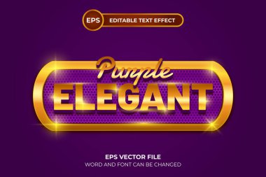 Zarif Mor düzenlenebilir metin efekti