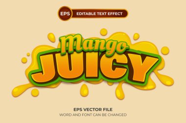 Mango sulu düzenlenebilir metin efekti