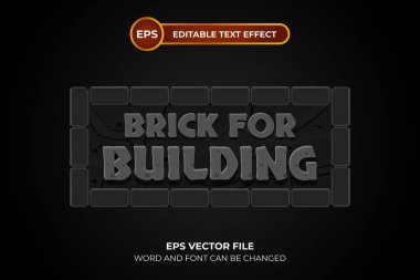 Düzenlenebilir metin efekti oluşturmak için tuğla