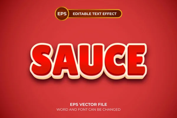 Sauce editable text effect template