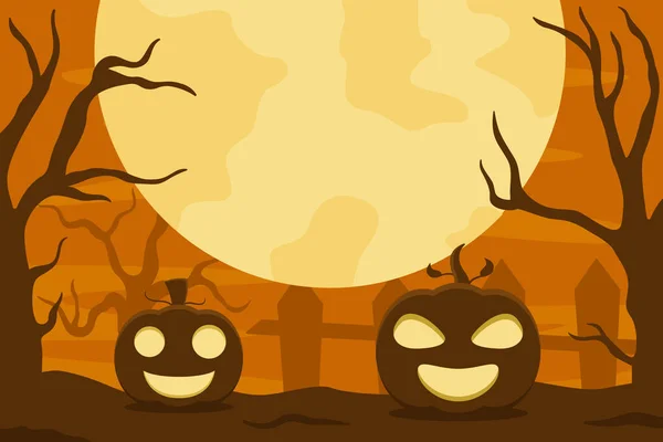 Halloween Background Orange Color — Vector de stock