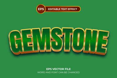Gemstone düzenlenebilir metin efekti şablonu