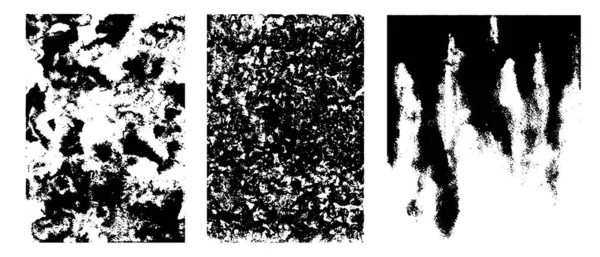 Zwarte Witte Grunge Textuur Met Hand Beschilderde Vuile Achtergrond Ruwe — Stockvector