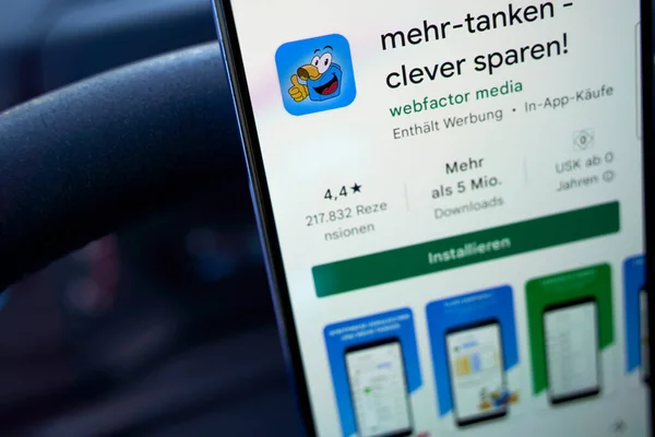 Stuttgart Duitsland Maart 2022 App Mehr Tanken Smart Vindt Goedkoopste — Stockfoto