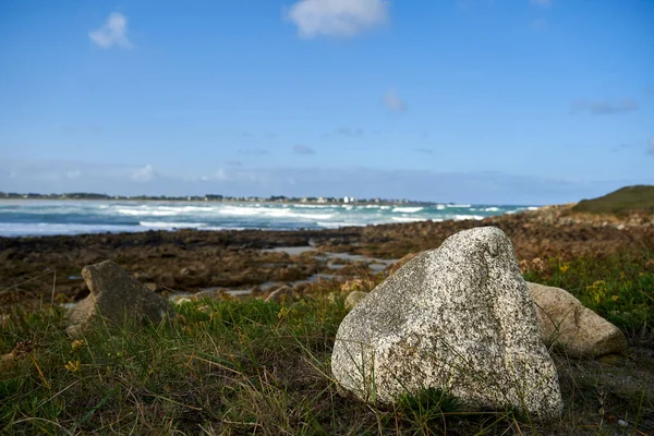 Playa Francia Gran Piedra Frente Agua Del Atlántico Con Olas —  Fotos de Stock