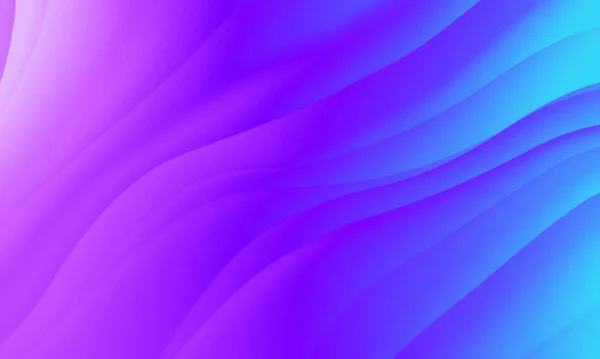 Abstrato Azul Roxo Cores Gradiente Luzes Néon Com Linhas Onda — Fotografia de Stock