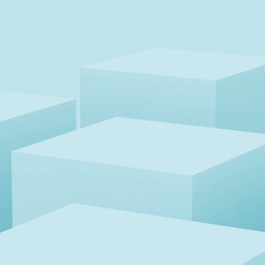 3D mavi parlak sahne sahne stüdyo arkaplanı minimal. Soyut 3d geometrik şekil çizimi. Teknoloji, tıp sektörü ve yaz tatili ürünleri için görüntü.