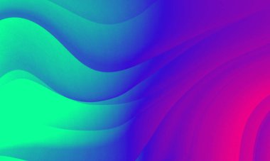 Soyut yeşil pembe renkler gradyan neon ışıklar dalga çizgileri grafik desen arkaplan.