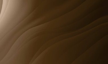 Dalga çizgileri grafik tasarım arkaplanı olan soyut kahverengi renk grafikleri. Kozmetik doğa kavramı için kullan.