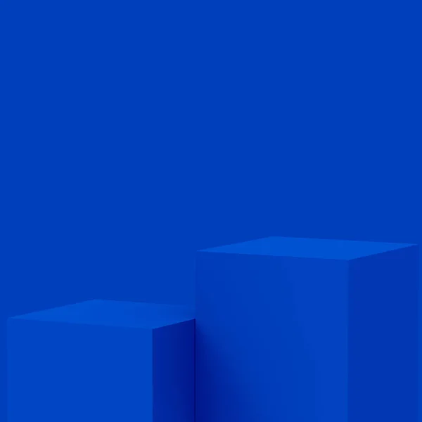 Escenario Azul Escenario Escenario Mínimo Fondo Estudio Abstracto Forma Geométrica —  Fotos de Stock