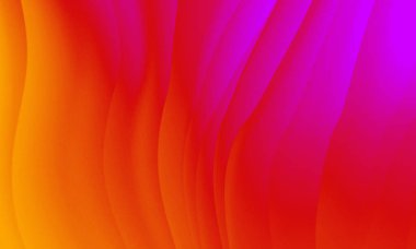 Soyut pembe turuncu renkler eğimli neon ışıklar dalga çizgileri grafik desen arka planı.