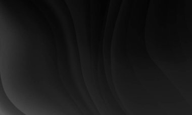 Dalga çizgileri desen arkaplanı olan soyut siyah gri renk gradyanı. Modern tasarım iş konsepti için kullan.