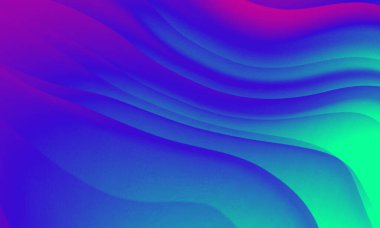 Soyut yeşil pembe renkler gradyan neon ışıklar dalga çizgileri grafik desen arkaplan.