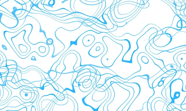 Abstract Lijn Tekening Blauwe Kleuren Patroon Witte Achtergrond Gebruik Design — Stockfoto