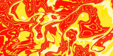 Soyut turuncu sarı renkler sıvı grafik arkaplan. Bayrak tasarımı yaz tatili konseptini kullanın.