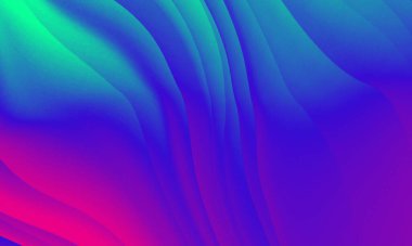 Soyut yeşil pembe renkler gradyan neon ışıklar dalga çizgileri grafik desen arkaplan.